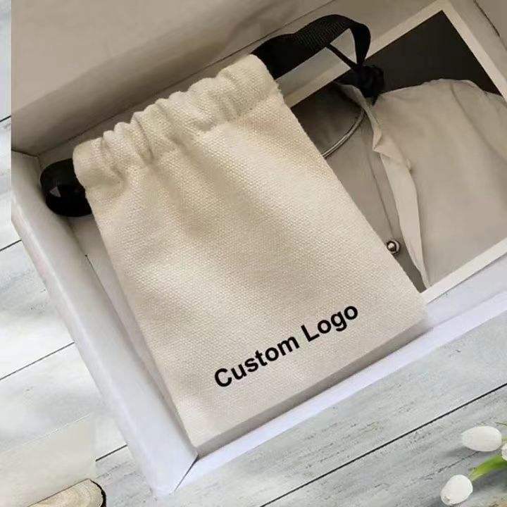 Custom Eco-Friendly Jewelry Packaging Cotton Pouch