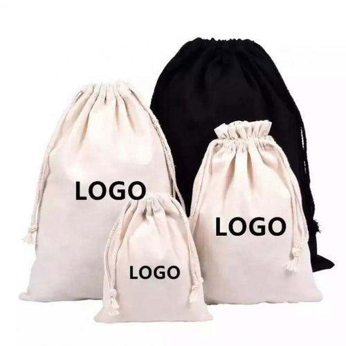 Small Muslin Drawstring Gift Bag Jewelry Pouch